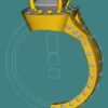 SB Solid 18K 21 Carat Arabic Gold Wedding Ring - Image 3