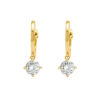 SC Gold D-E Color Round Cut Lab Created Diamond Earrings - Image 5