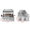 SB Commercial Gas Hot Lava Rock Grill With Stand Set - Image 3