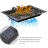 SB Commercial Gas Hot Lava Rock Grill With Stand Set - Image 2