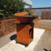 SB Backyard Home Corten Steel Fireplace Grill - Image 5