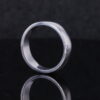 Senecure Men's 14k white gold classic wedding band