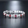 Senecure Natural Red Ruby Gemstone Diamond 5.2ct Bracelet - Image 3